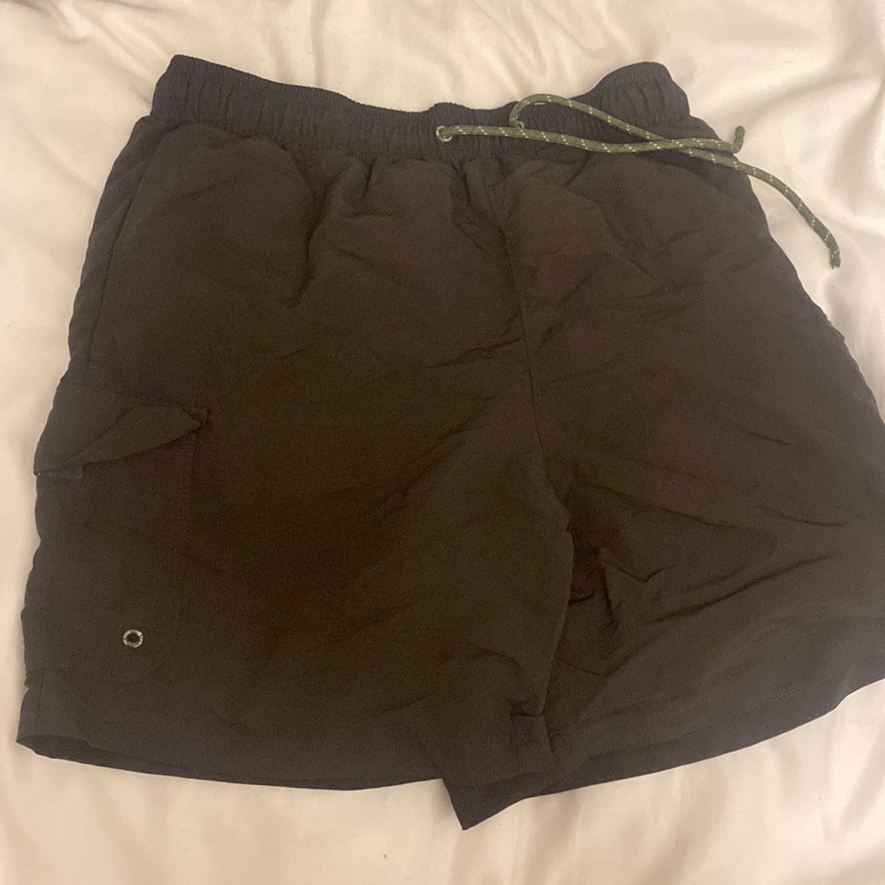 Dark green champion cargo shorts